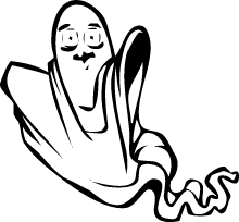 Floating Ghost Outline