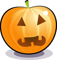 Glossy Jack-o'-Lantern