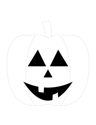 Classic Jack-o'-Lantern Face